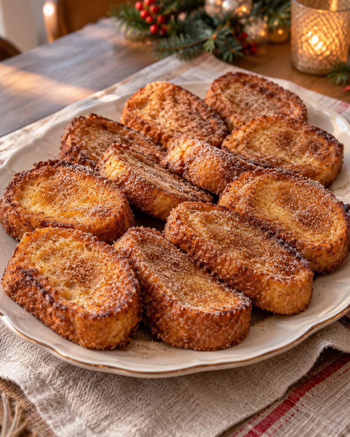 Pane Dorato di Natale Fritto