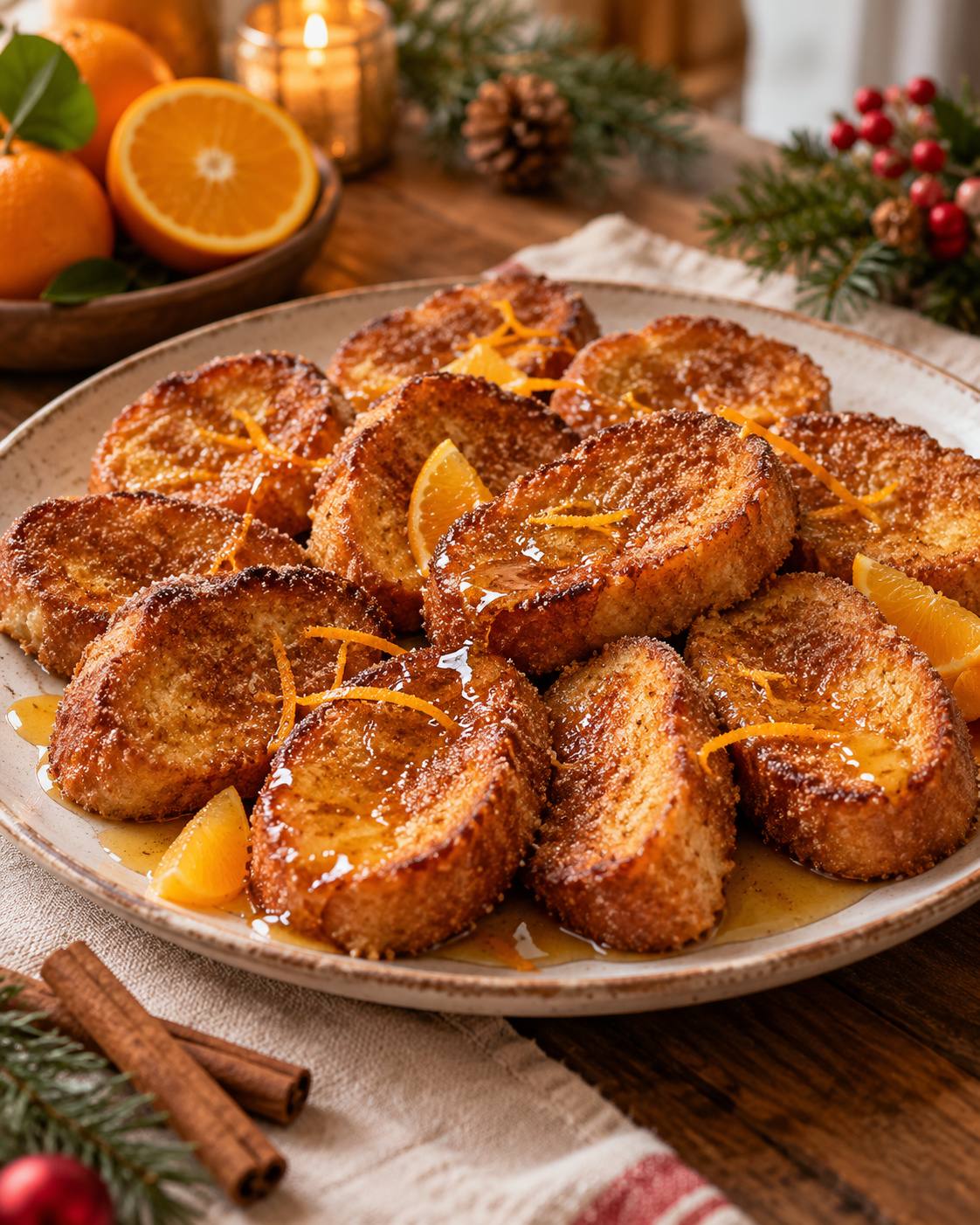 Pane Dorato con Sciroppo di Arancia