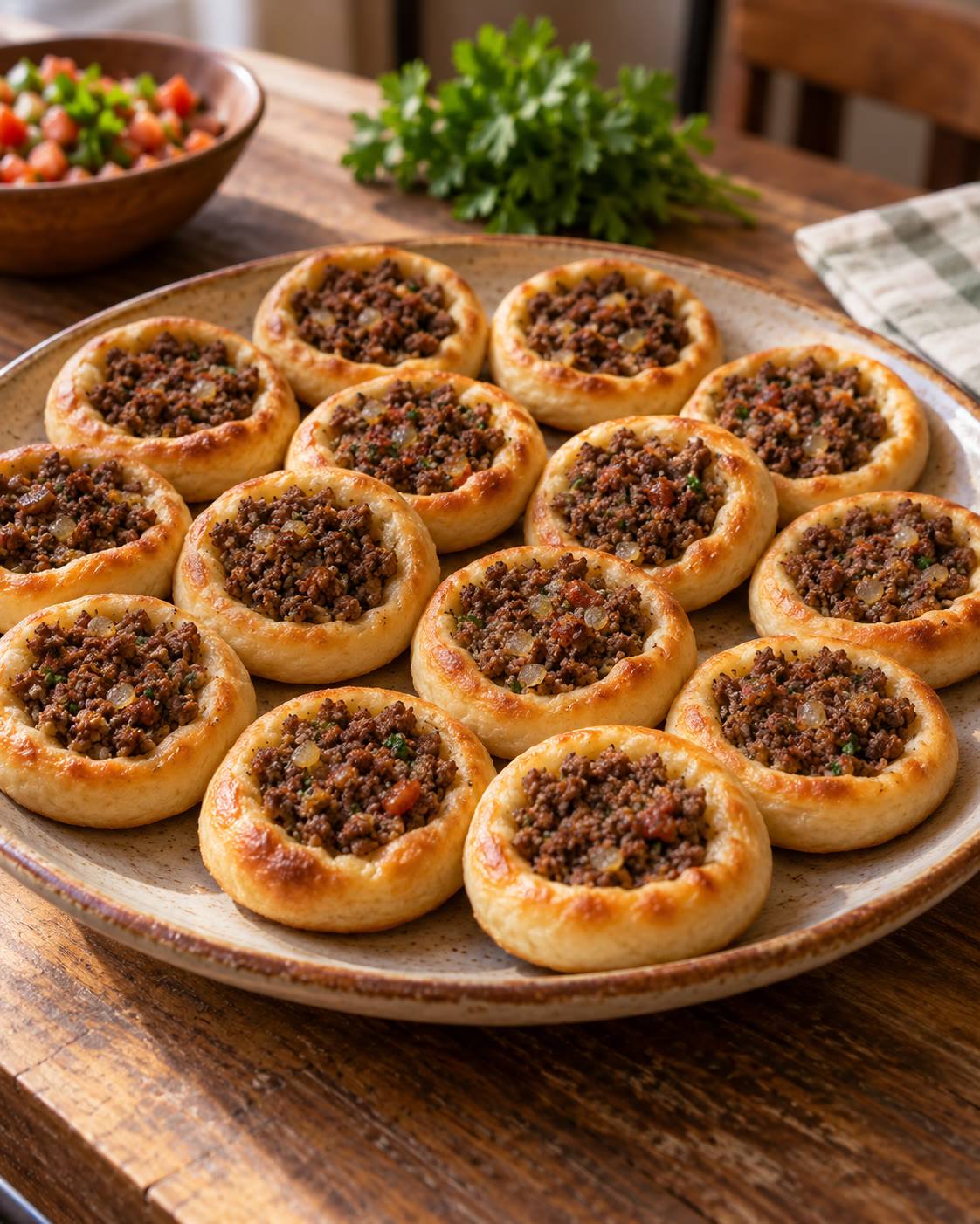 Brazilian Open Beef Esfiha